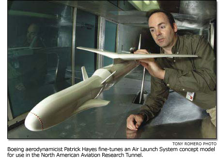 Patrick Hayes fine-tunes an Air Launch System concept model